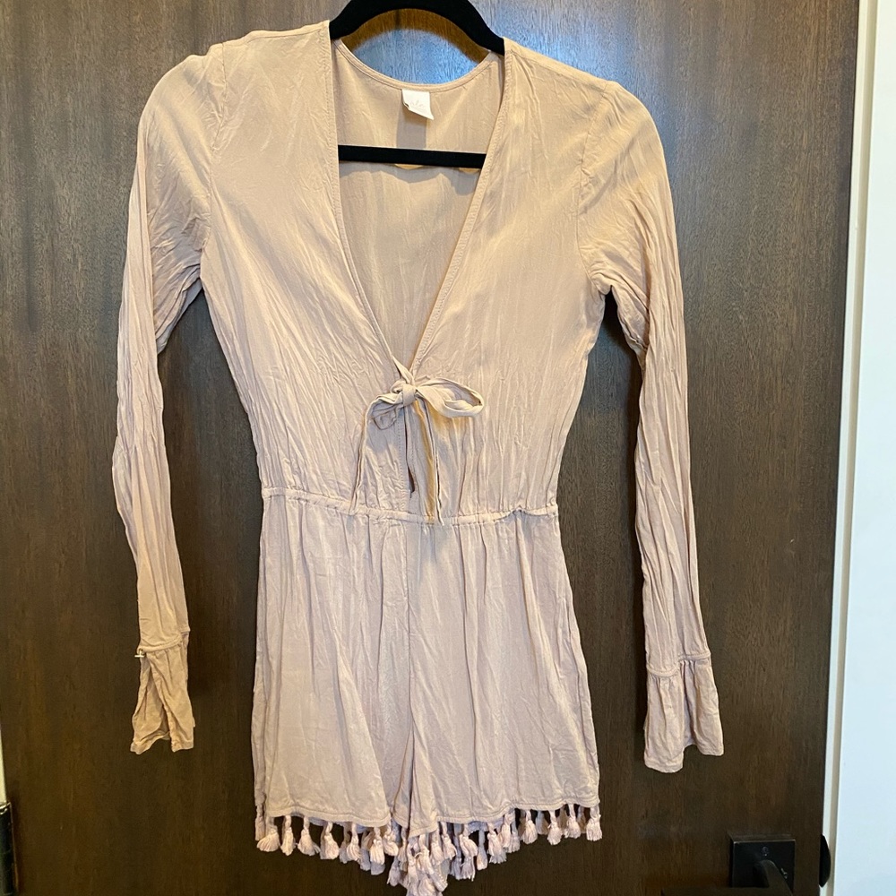 Romper with tassels